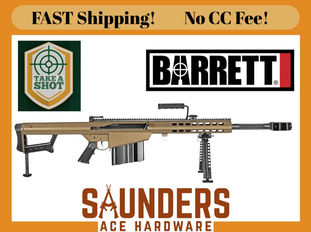 BARRETT M82A1 82A1 Close Quarter Recoil Operated Rifle Bipod 50 BMG 14030 -img-0