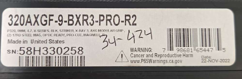 Sig Sauer P320 AXG Pro 9mm 4.7" barrel NIB 34-424-img-3
