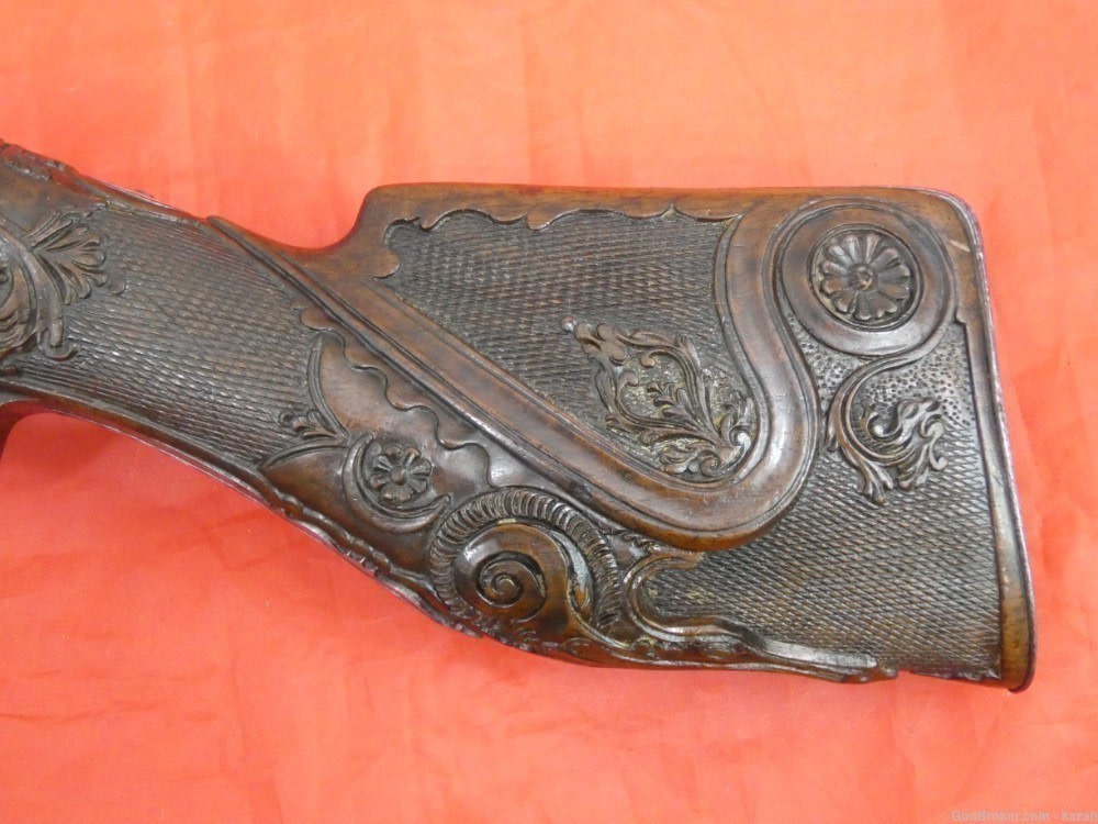 ANTIQUE FLINTLOCK BLUNDERBUSS PISTOL EUROPEAN for TURKISH OTTOMAN MARKET -img-4
