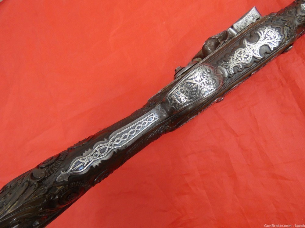 ANTIQUE FLINTLOCK BLUNDERBUSS PISTOL EUROPEAN for TURKISH OTTOMAN MARKET -img-17