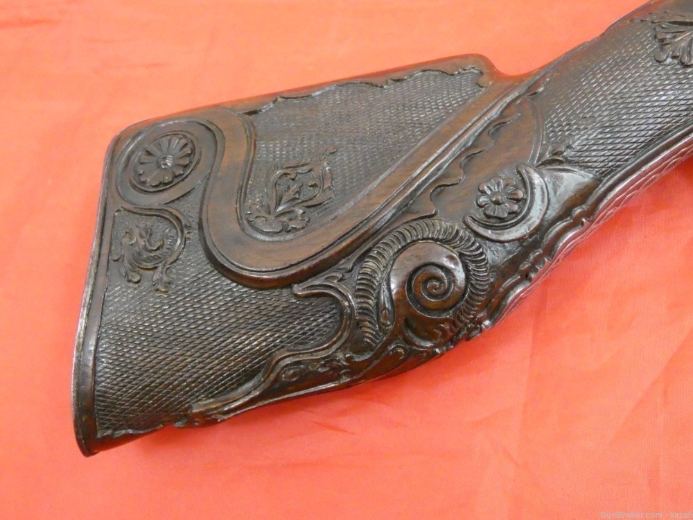 ANTIQUE FLINTLOCK BLUNDERBUSS PISTOL EUROPEAN for TURKISH OTTOMAN MARKET -img-5