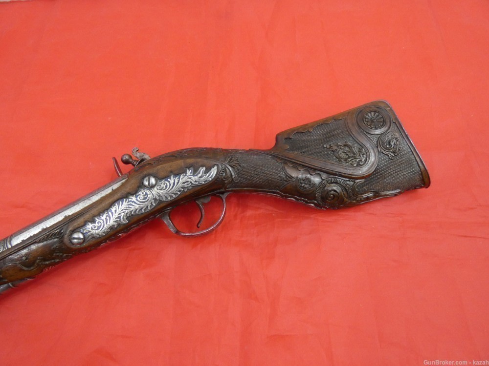 ANTIQUE FLINTLOCK BLUNDERBUSS PISTOL EUROPEAN for TURKISH OTTOMAN MARKET -img-3