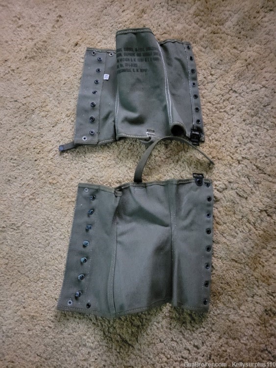 Size 2 WWII Leggings  - Khaki, No Holes- Stamped 2-3-45-img-0