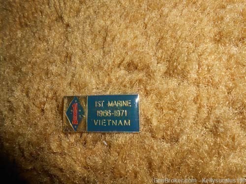 1st Marine Viernam 1966 - 1971  Hat Pin-img-0