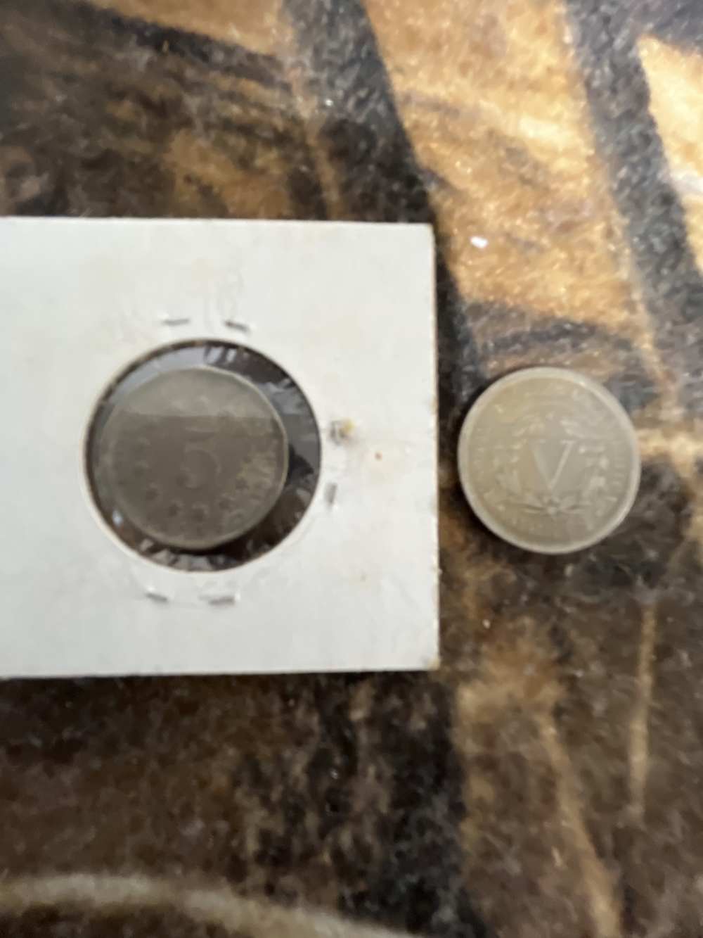 1867 and 1911 US silver nickels-img-1