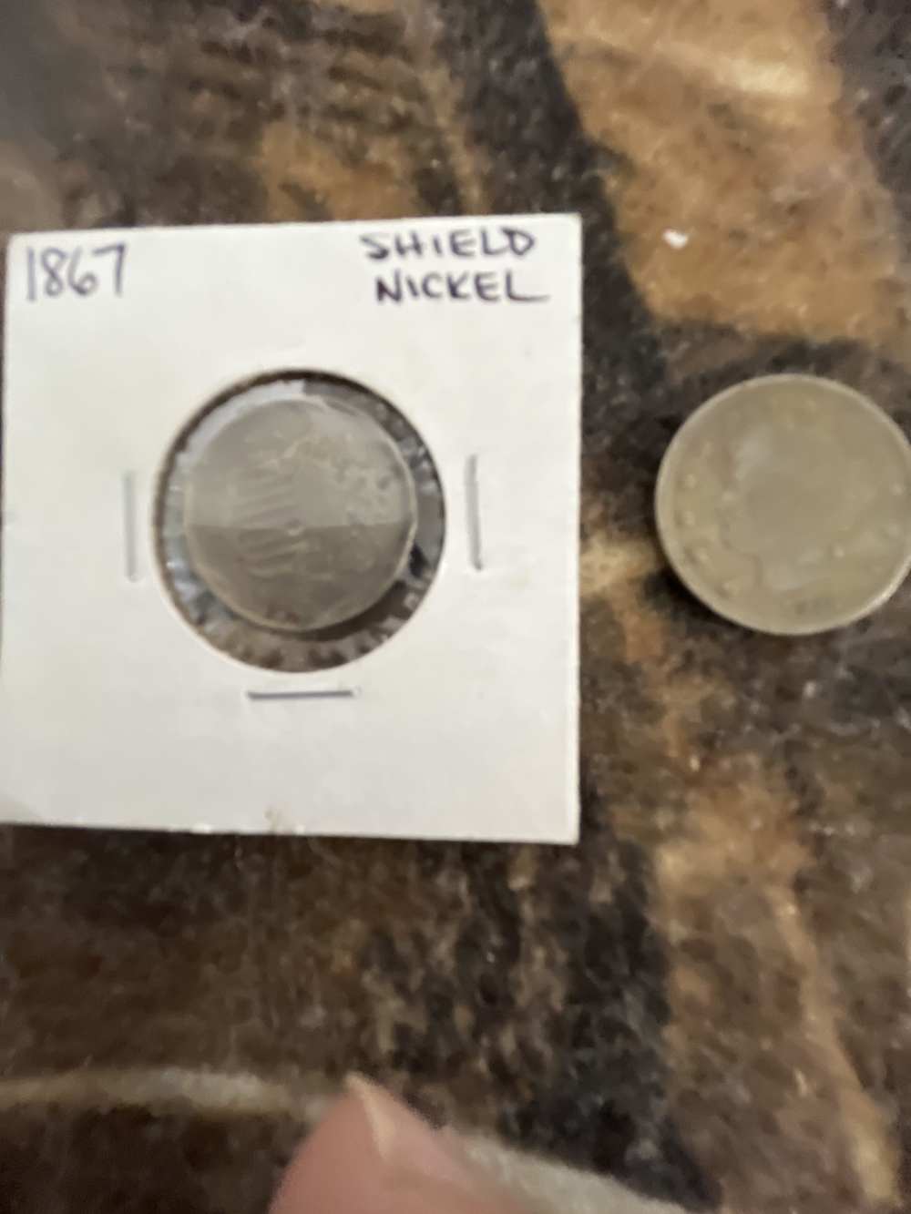 1867 and 1911 US silver nickels-img-0