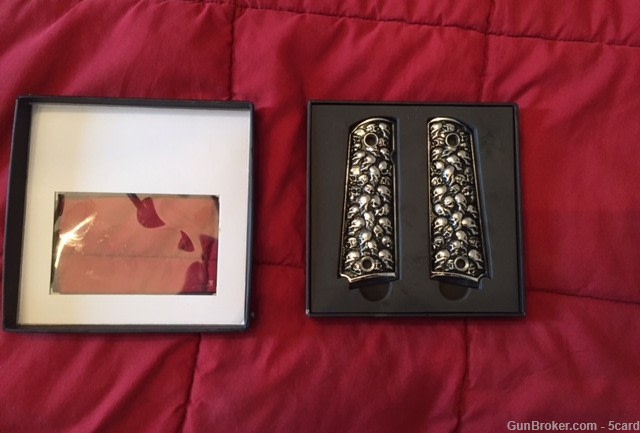 Colt 1911 and 1911 Clones Puter Skull Grips-img-3