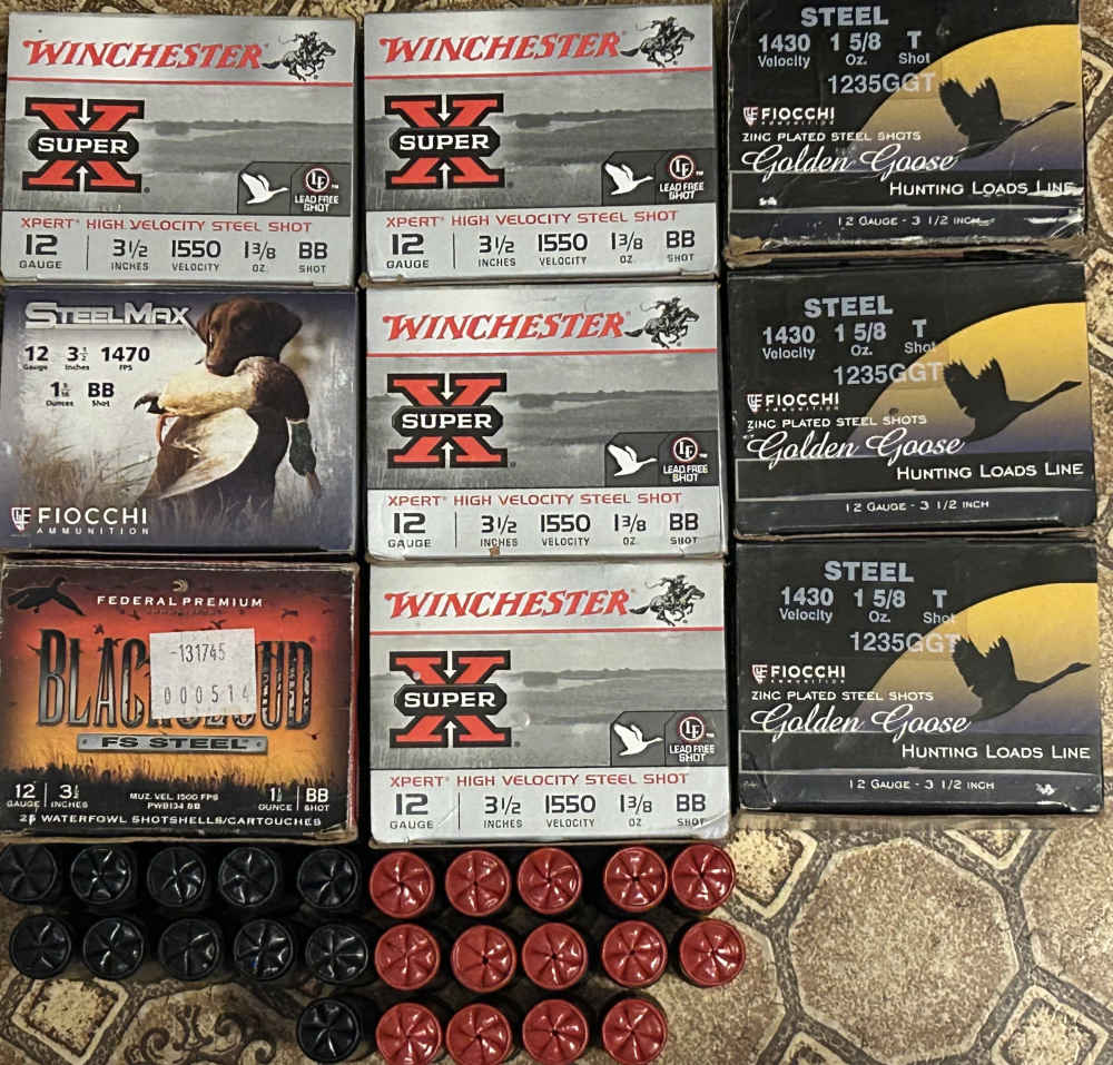 250 rds 3.5in Steel Shot Shotgun Shells Federal, Fiocchi, Winchester-img-0