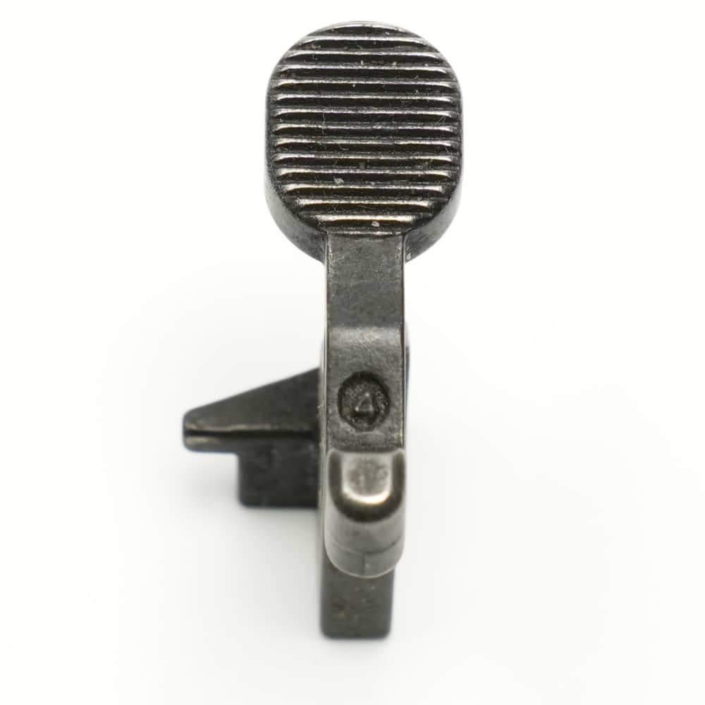 GM H&R M16A1 Bolt Catch P/N 62301 No. 4 Marked Face AR15 Vietnam Retro *VG*-img-1