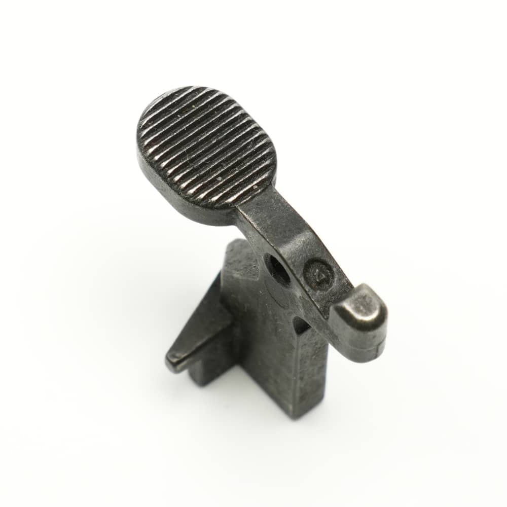GM H&R M16A1 Bolt Catch P/N 62301 No. 4 Marked Face AR15 Vietnam Retro *VG*-img-0