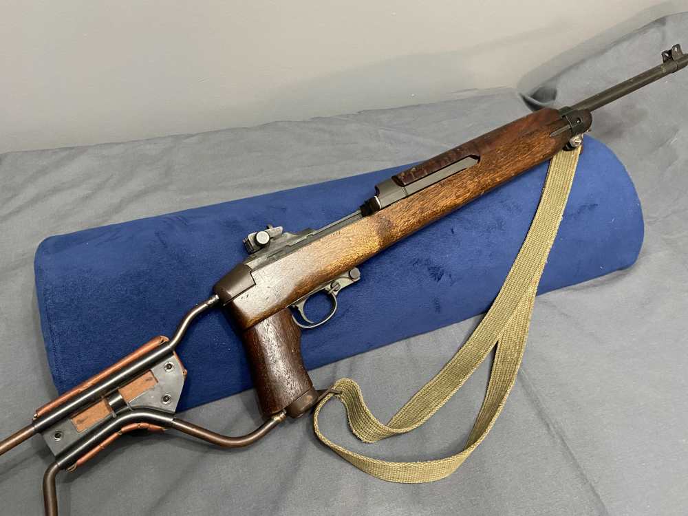 WWII M1A1 Paratrooper Carbine Inland Division 1944 Folding Stock-img-1