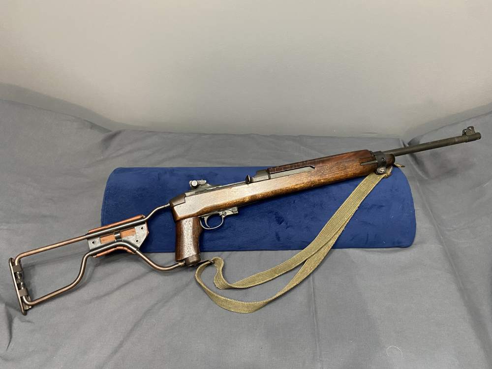 WWII M1A1 Paratrooper Carbine Inland Division 1944 Folding Stock-img-0