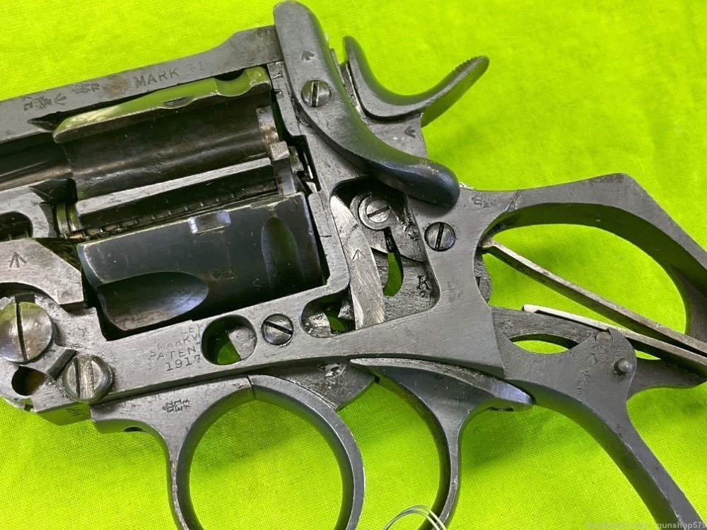 British Webley 455 Factory Cut Away 6 In 1917 Dated MKVI WWI Mark VI War -img-3