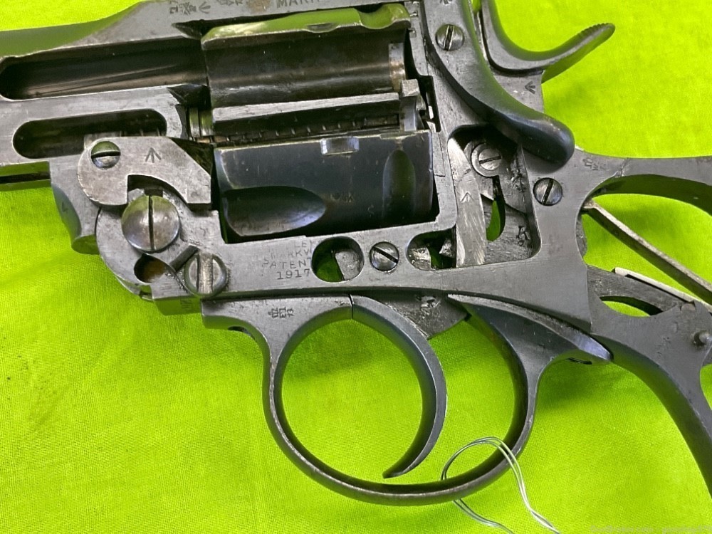 British Webley 455 Factory Cut Away 6 In 1917 Dated MKVI WWI Mark VI War -img-9