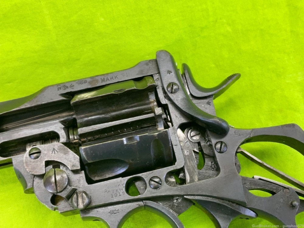 British Webley 455 Factory Cut Away 6 In 1917 Dated MKVI WWI Mark VI War -img-4