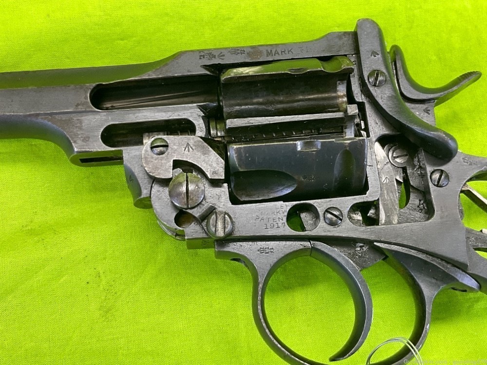 British Webley 455 Factory Cut Away 6 In 1917 Dated MKVI WWI Mark VI War -img-5