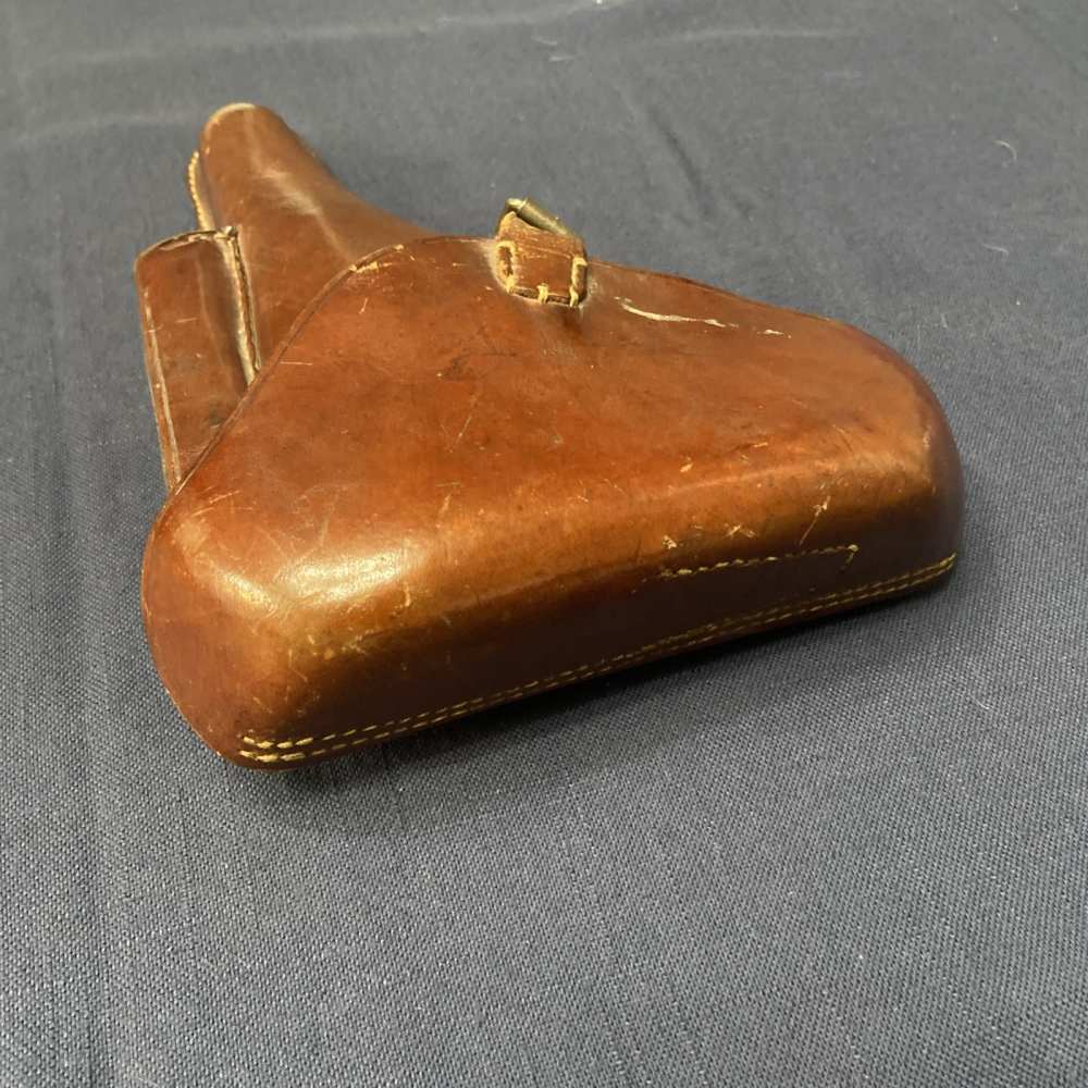 WW1 German Luger Holster P08 Hardshell Leather 1915 C. HOLSTE & Co München -img-2