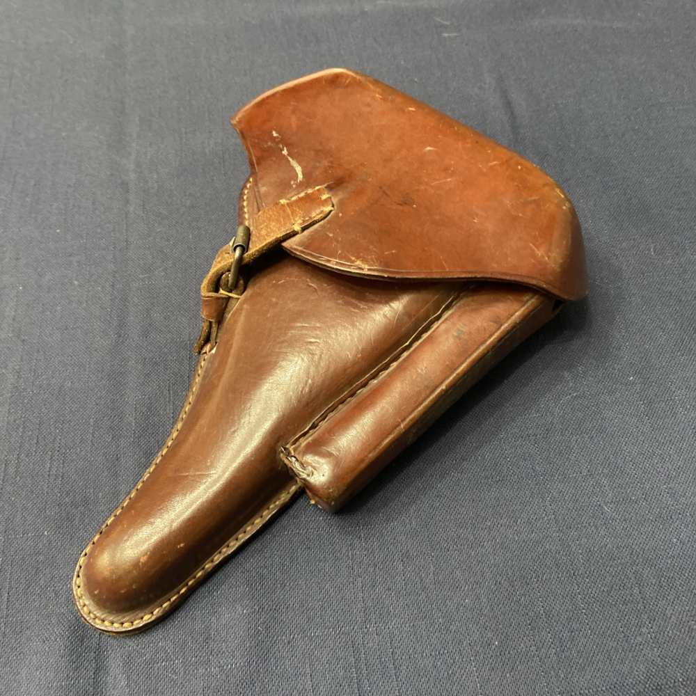 WW1 German Luger Holster P08 Hardshell Leather 1915 C. HOLSTE & Co München -img-1