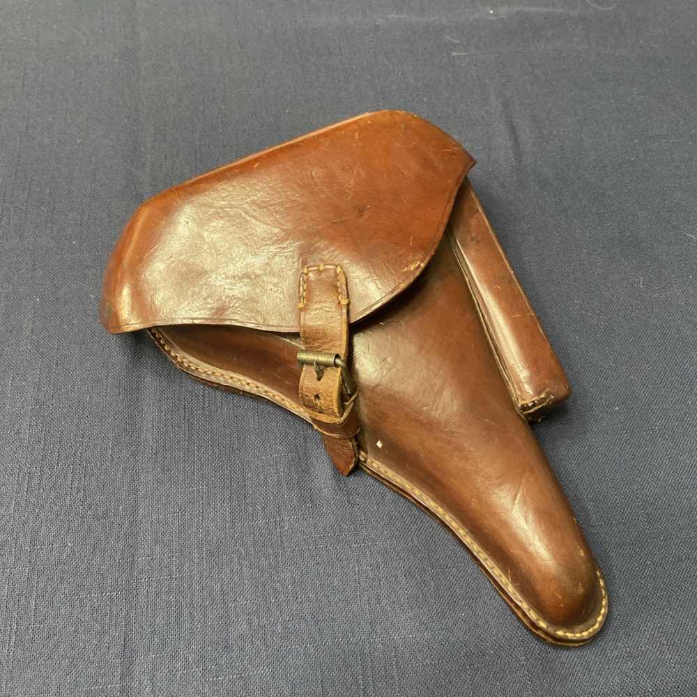 WW1 German Luger Holster P08 Hardshell Leather 1915 C. HOLSTE & Co München -img-0