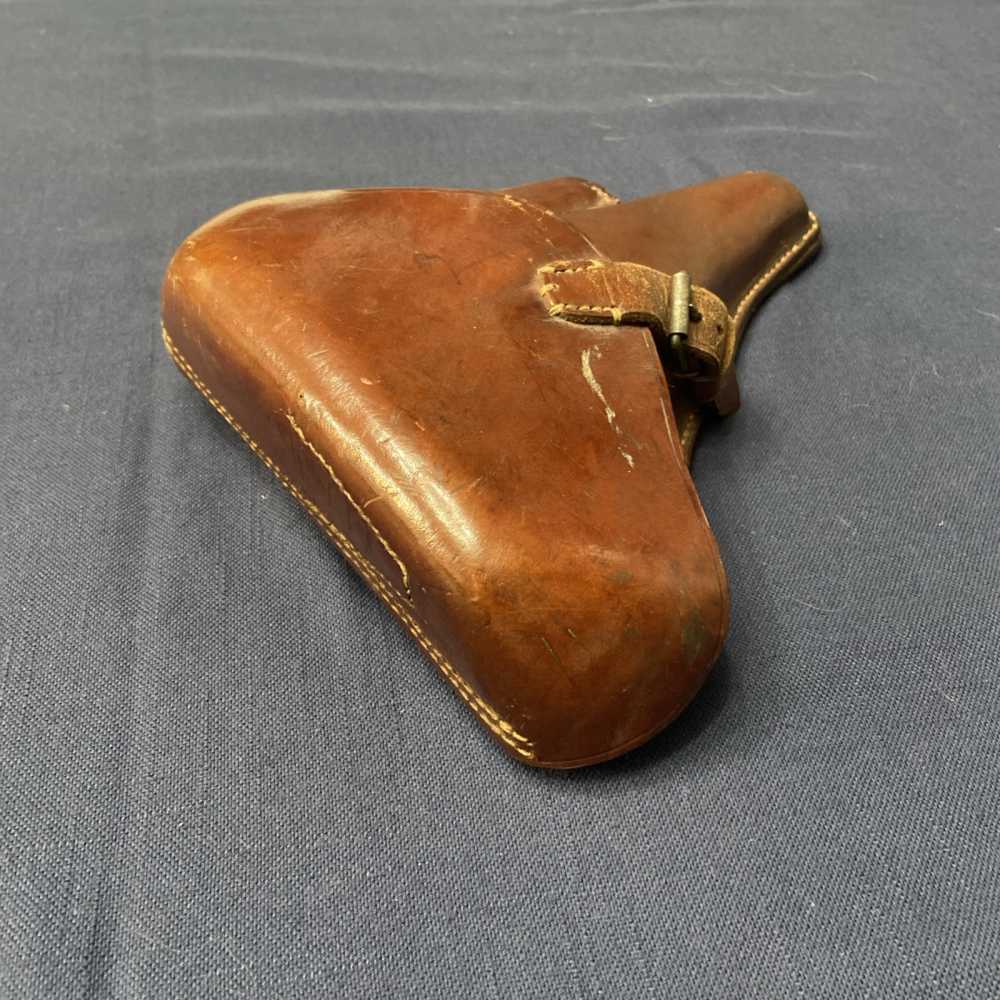 WW1 German Luger Holster P08 Hardshell Leather 1915 C. HOLSTE & Co München -img-3