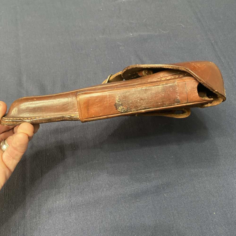 WW1 German Luger Holster P08 Hardshell Leather 1915 C. HOLSTE & Co München -img-6