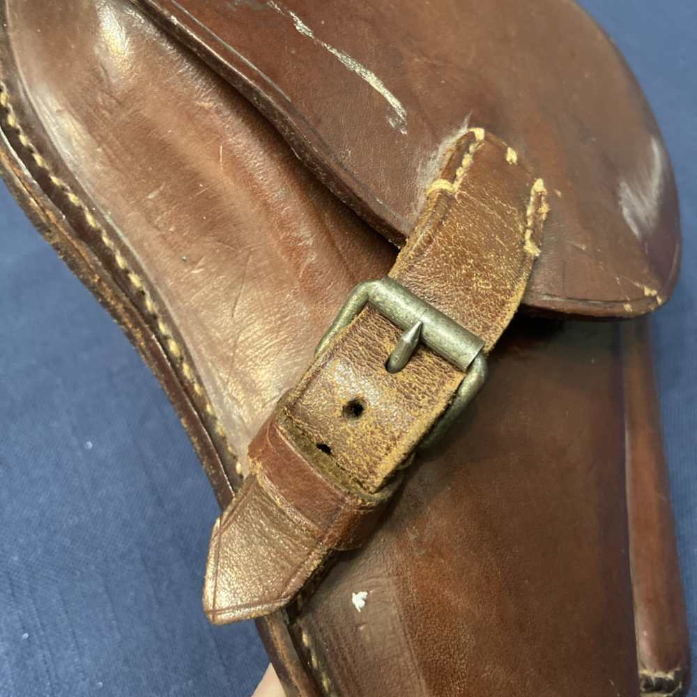 WW1 German Luger Holster P08 Hardshell Leather 1915 C. HOLSTE & Co München -img-10