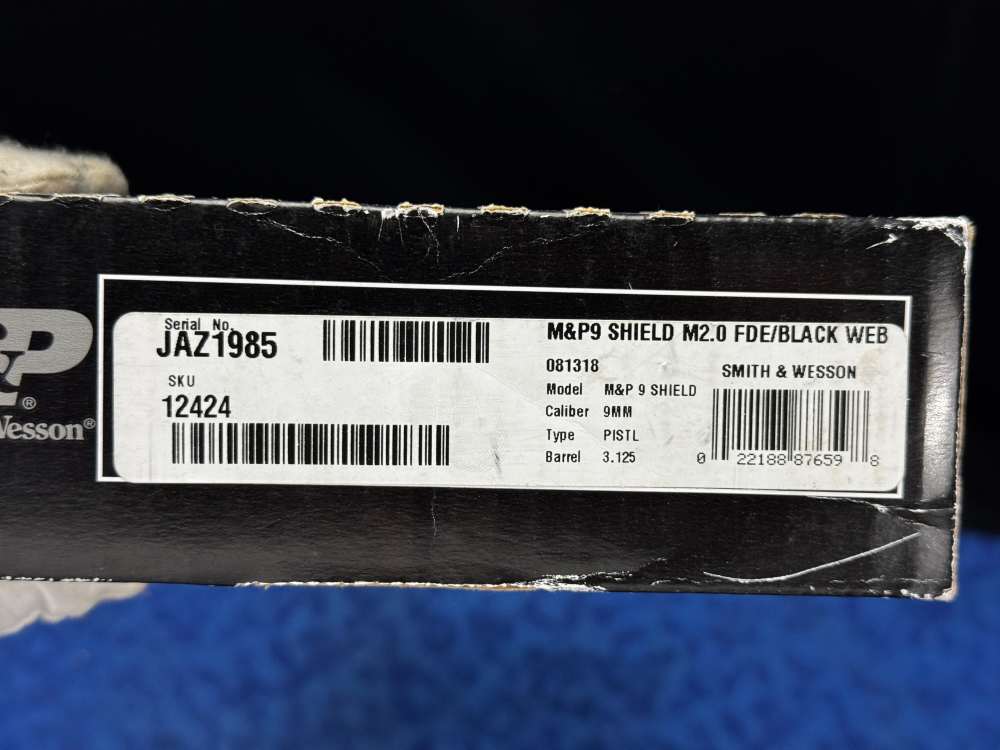 Smith & Wesson M&P 9 Shield M2.0 9mm – FDE/Black Web NIB – 3.125" *LAYAWAY*-img-5