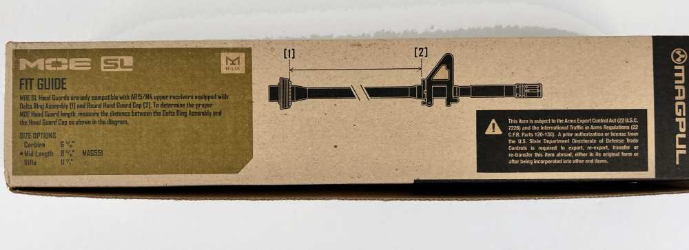 Magpul MOE SL Hand Guard, Mid-Length – AR15/M4 MAG551-BLK in the box-img-9