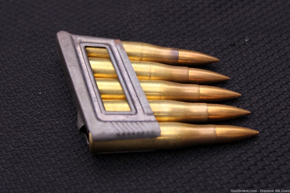 8x56R M.30 S-Patronen 1938 Eagle/Swastika 10 Rds on 2 M95 En-Bloc Clips-img-1