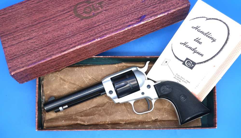 Colt SAA Frontier Scout 22LR w/Box ca. 1958 4 3/4" Dual-Tone Excellent C&R-img-1