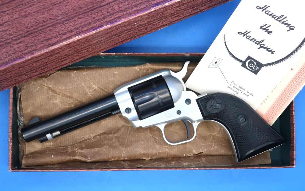 Colt SAA Frontier Scout 22LR w/Box ca. 1958 4 3/4" Dual-Tone Excellent C&R-img-0