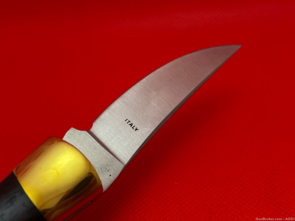 Vintage Falcon Blades Italy Medium Lockback Pocket Knife Sandvik Rostfrie-img-4