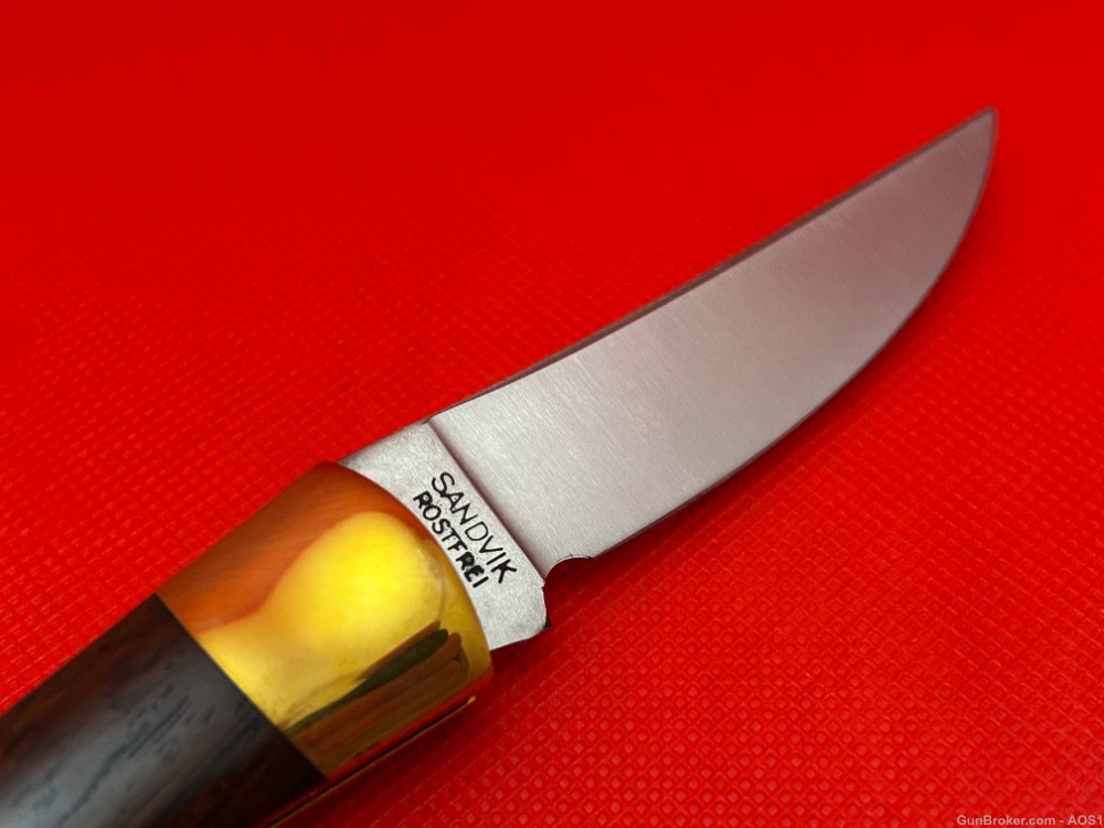 Vintage Falcon Blades Italy Medium Lockback Pocket Knife Sandvik Rostfrie-img-3