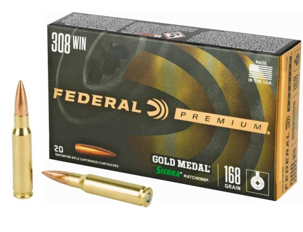 Federal 308 168gr Sierra MatchKing BTHP Gold Medal-img-0