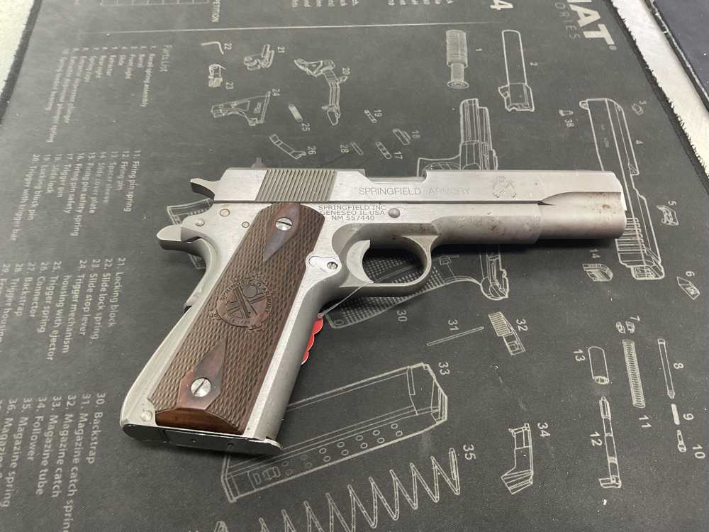 Springfield armory 1911 mil-spec stainless 5” .45ACP-img-6
