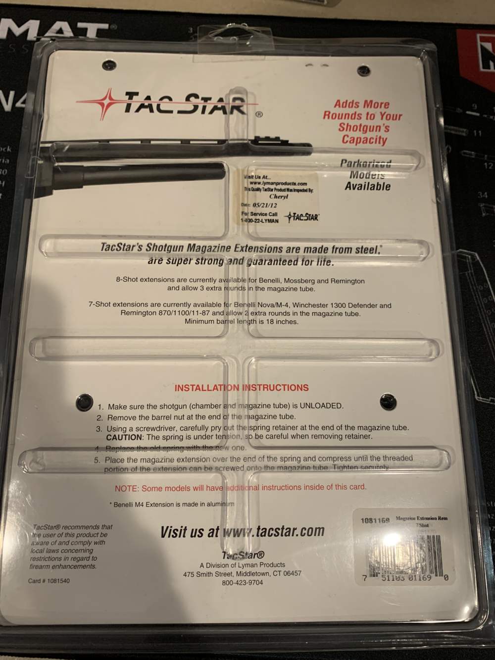 TacStar 7-Shot Magazine Extension For Remington 870 12-Gauge Shotgun-img-2