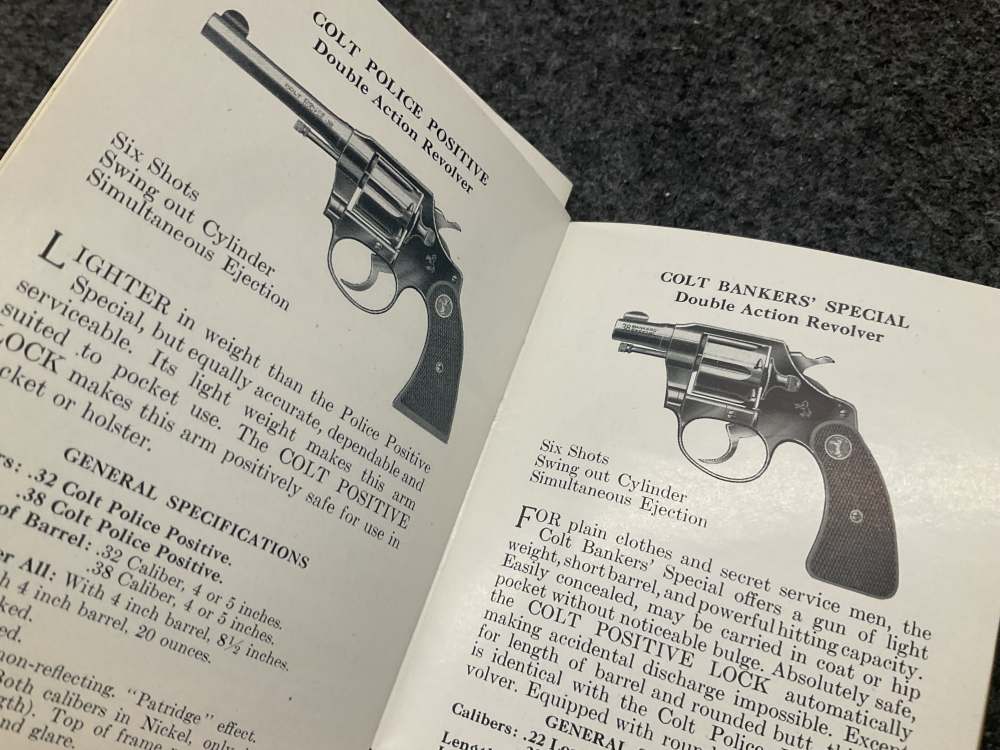 Vintage 1951 COLT  detective special 38 revolver gun box police book manual-img-26