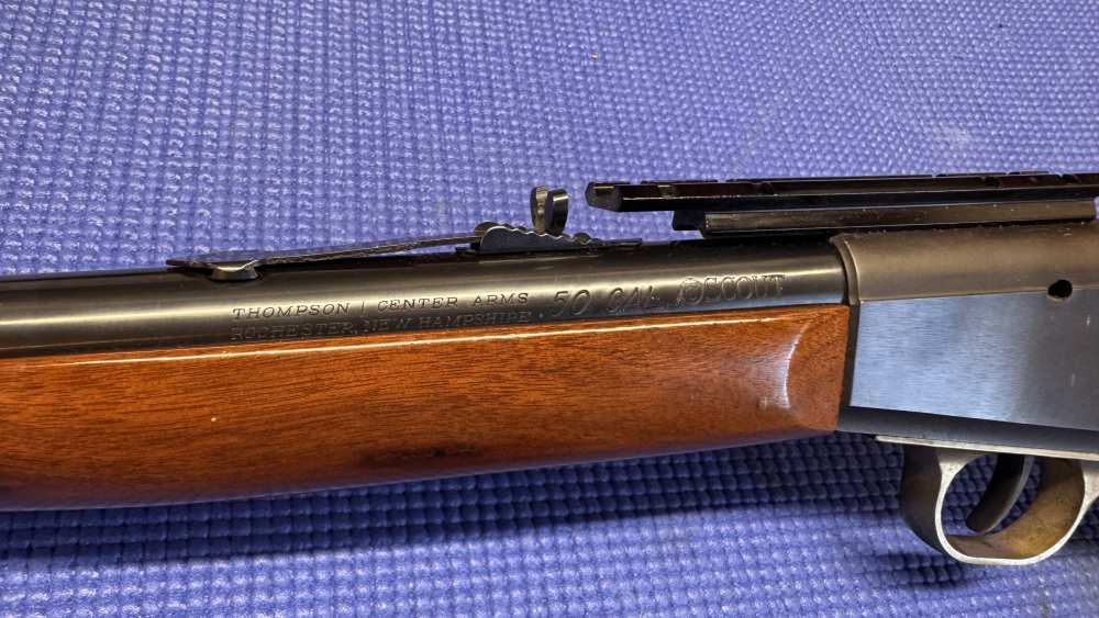 Used Thompson Center Scout .50 Cal black powder 21" barrel -img-6
