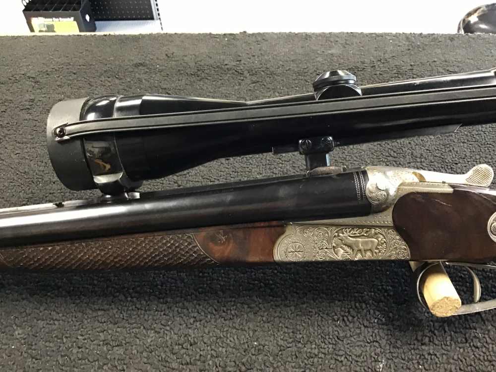 GEER MERKEL SUHL 12GA SIDE BY SIDE AND 30-06 BELOW MODEL IS A DRILLING-img-9