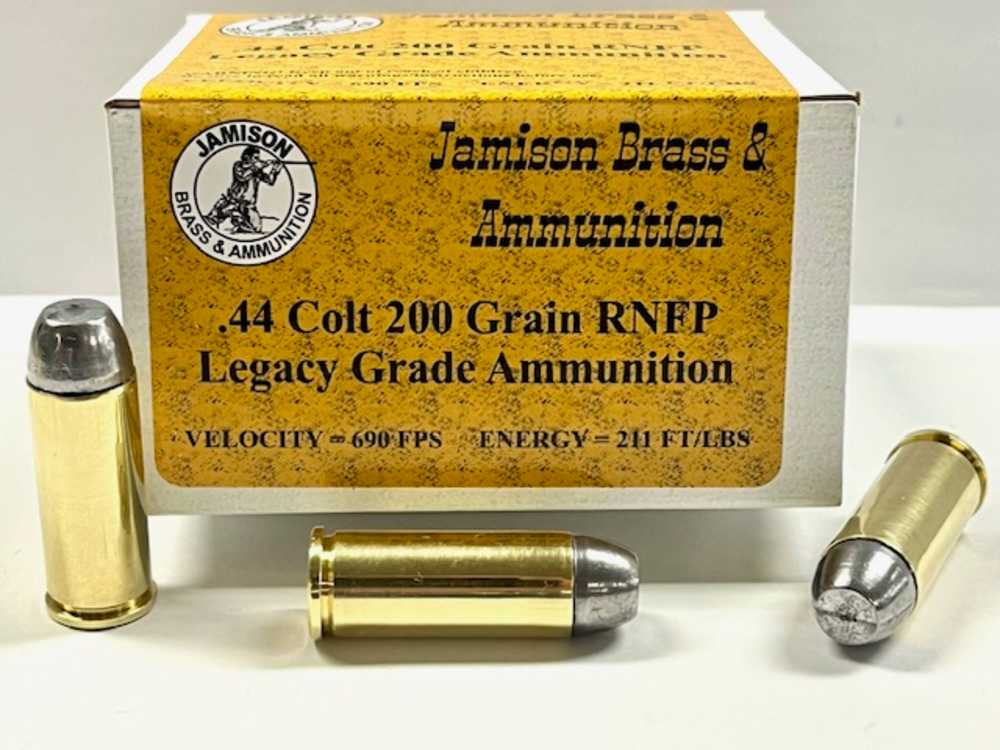  Jamison Legacy Grade 44 Colt 200gr RNFP Lead Factory Loaded "80 Rounds" -img-1