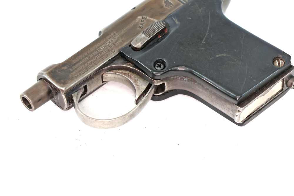 RARE Low Serial Webley & Scott England .25 ACP Automatic Pistol Great Condi-img-2