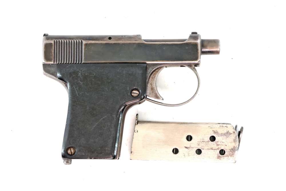 RARE Low Serial Webley & Scott England .25 ACP Automatic Pistol Great Condi-img-0