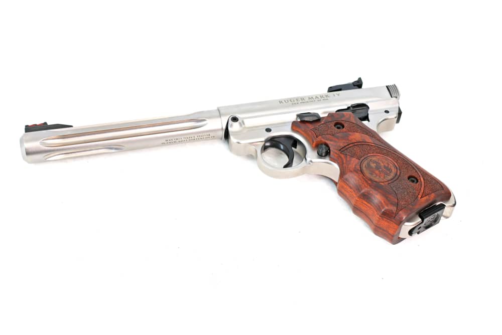 Ruger Mark IV Hunter Custom Satin Steel LNIB .22LR 6.8"-img-3