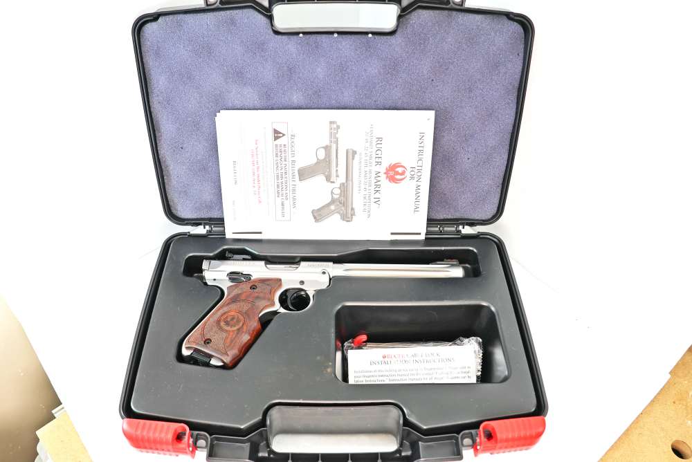 Ruger Mark IV Hunter Custom Satin Steel LNIB .22LR 6.8"-img-2