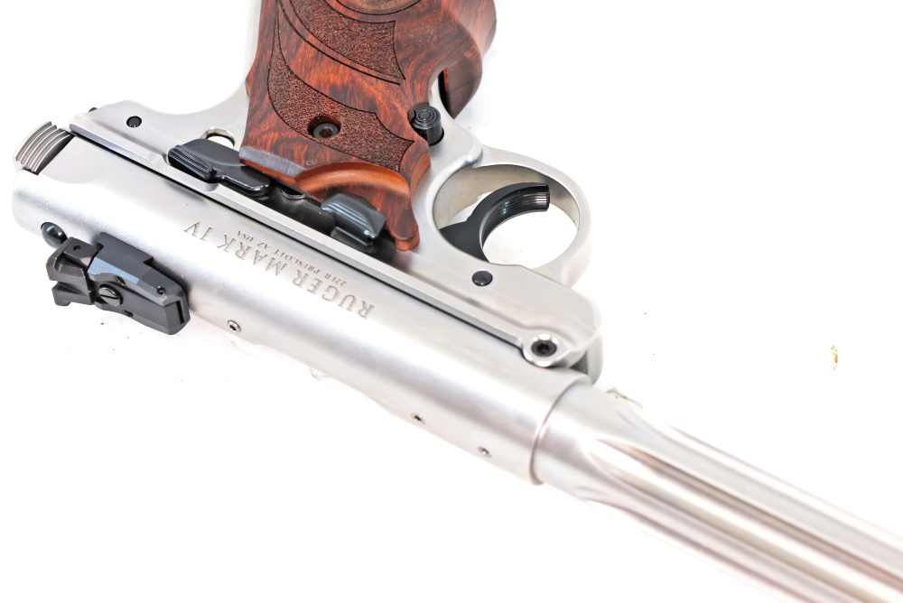 Ruger Mark IV Hunter Custom Satin Steel LNIB .22LR 6.8"-img-7