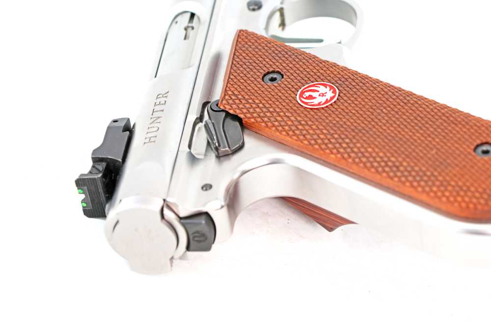 Ruger Mark IV Hunter Custom Satin Steel Like New .22LR 6.8" -img-12