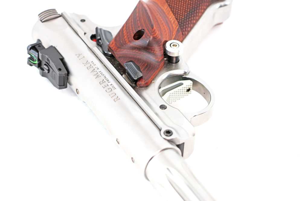 Ruger Mark IV Hunter Custom Satin Steel Like New .22LR 6.8" -img-5