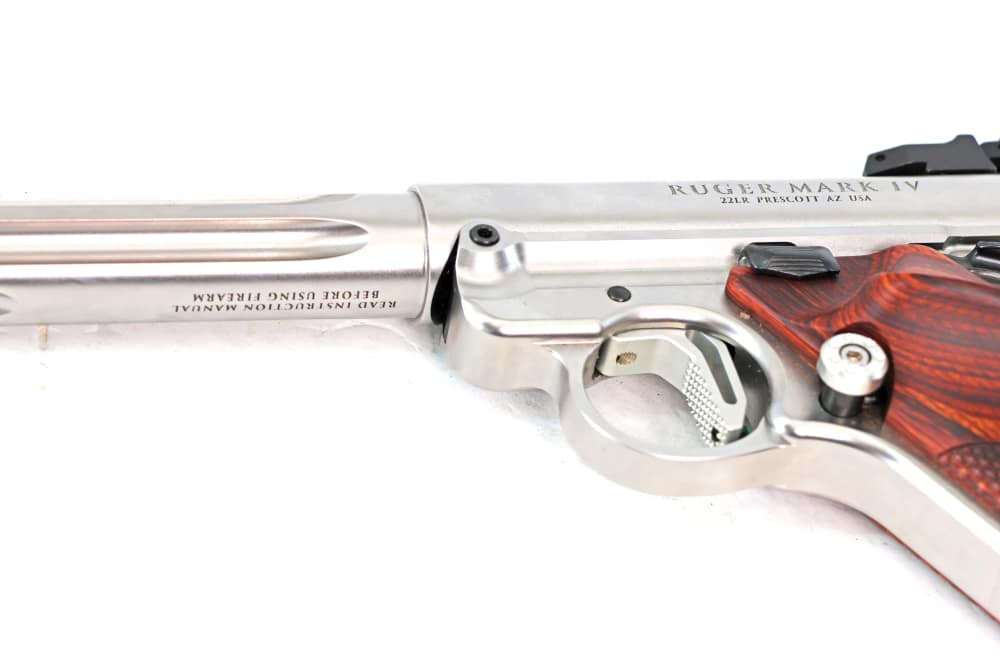 Ruger Mark IV Hunter Custom Satin Steel Like New .22LR 6.8" -img-3