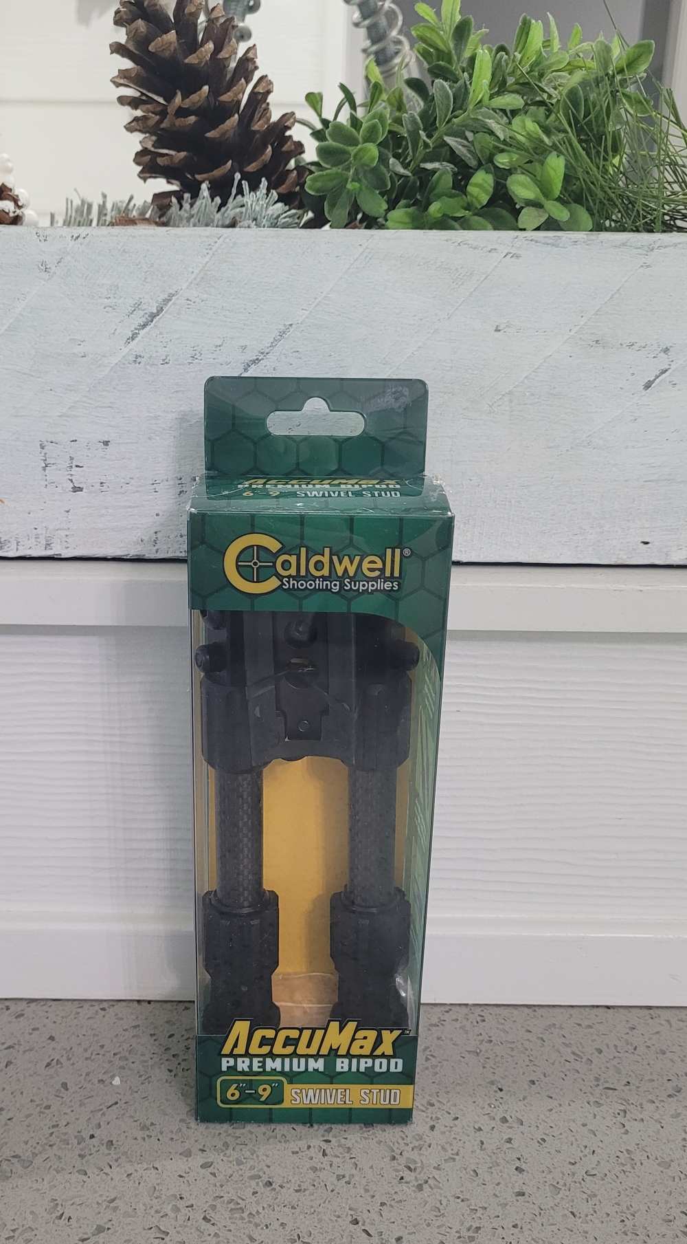 Caldwell AccuMax 6-9" Carbon Fiber Bipod, New-in-box-img-0
