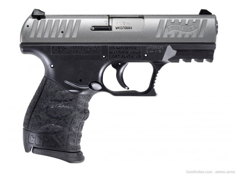 Walther CCP M2 .380 ACP 3.54" 8 Rounds Black / Stainless 508.25.01-img-1